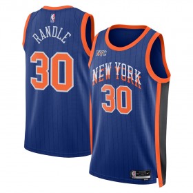 Muške NBA Dres New York Knicks Julius Randle Nike 2023-24 City Edition Plava Swingman